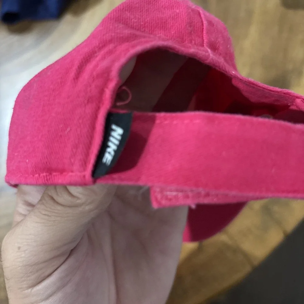Nike Swoosh Embroidered Logo Cap Hat Adjustable Hot Pink Girls Size Toddler